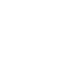 Worthing Adur Council logo in white