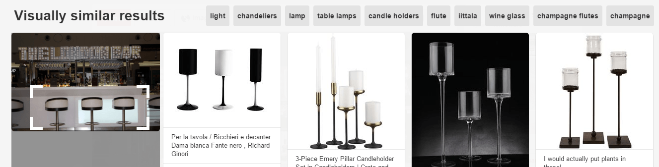 Pinterest In Pin Visual Search Bar Stool Example