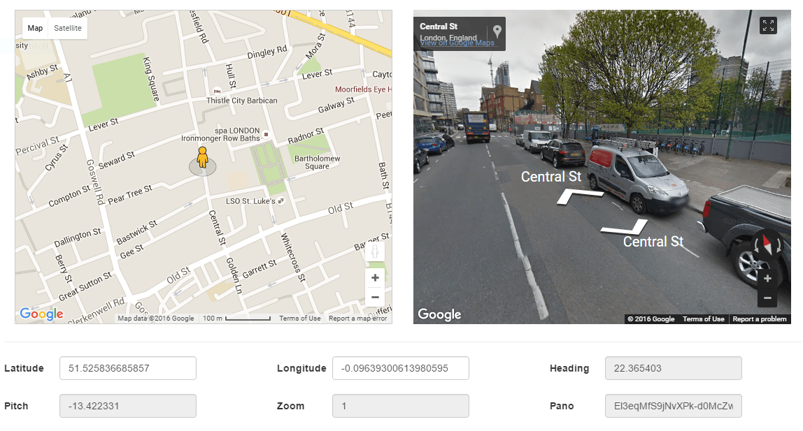 Google Maps Hybrid Map