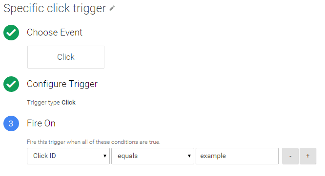 click trigger