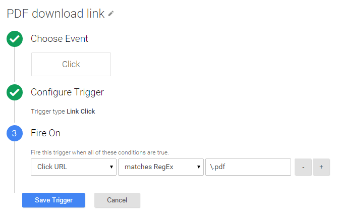 pdf trigger