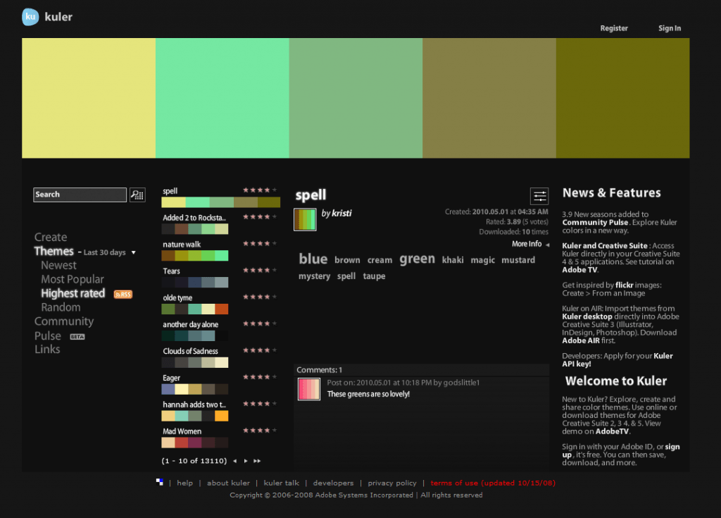 2010 05 Kuler Screenshot 1 1024X735