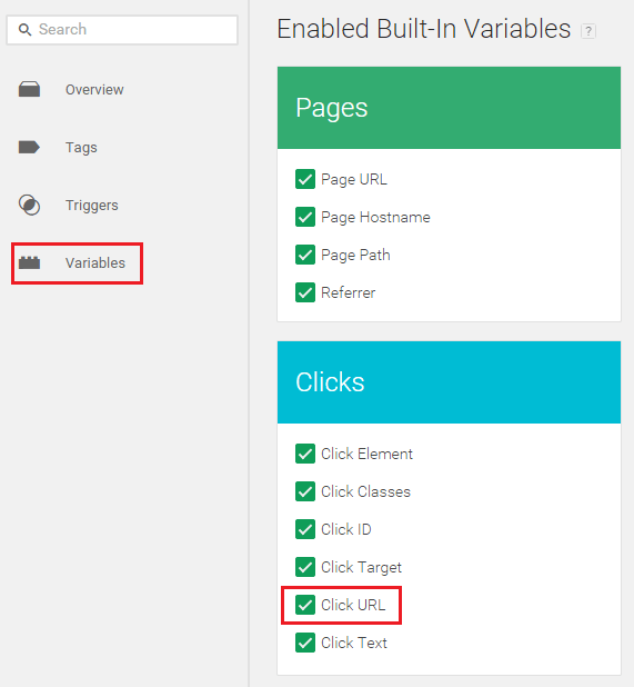 built in variables